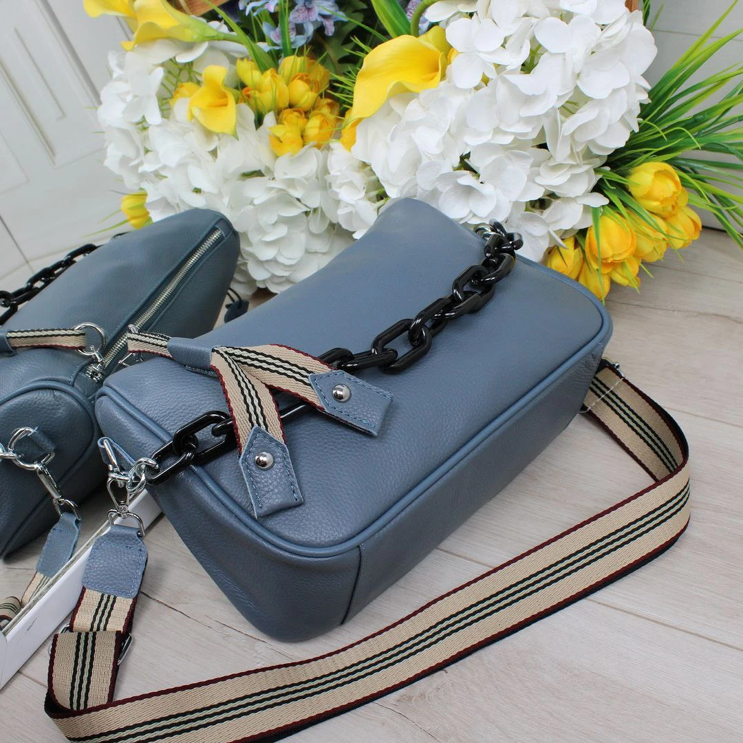 Сумка джинс крос-боді молодіжна для щоденних прогулянок